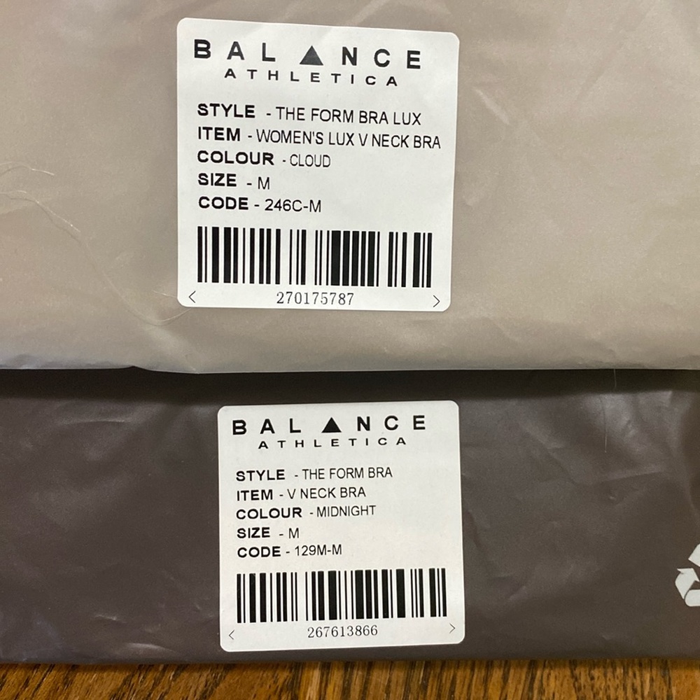 2 Balance Athletica Form Bras